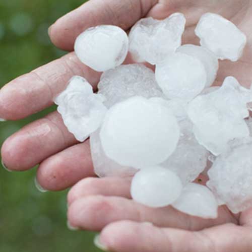 Why are we seeing hail in the winter months?
